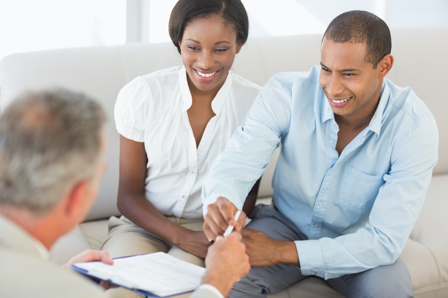A young couple preparing for the future by placing assets in a charitable remainder trust