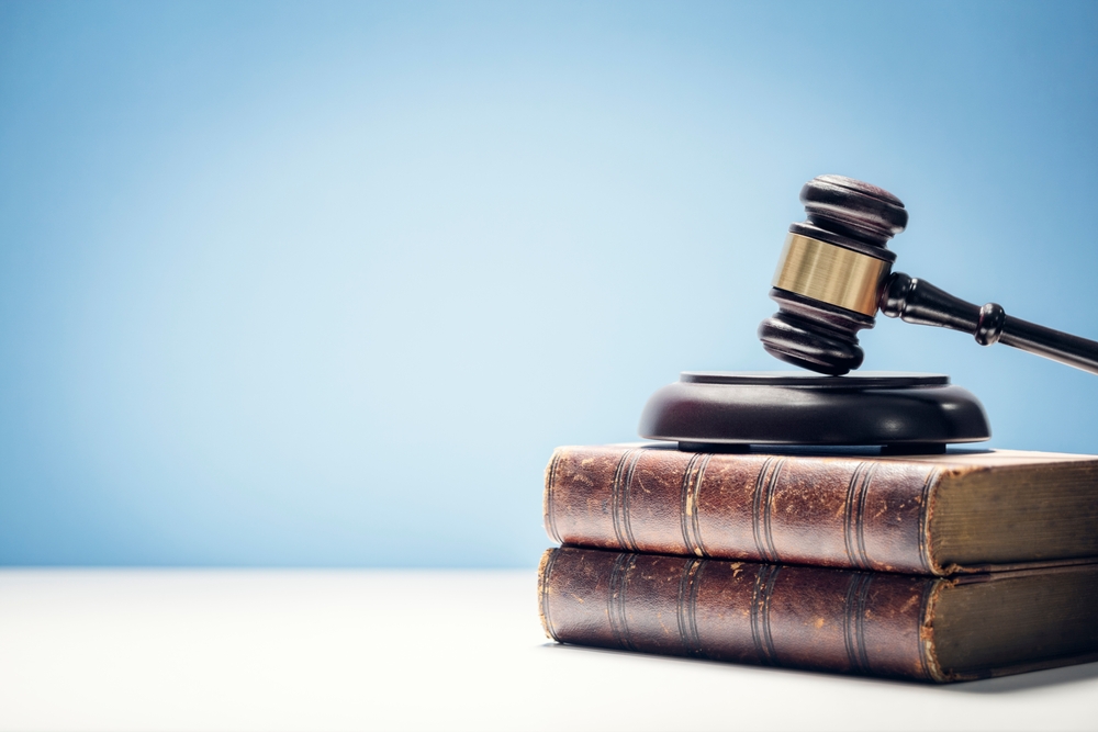 Judge,Gavel,And,Law,Books,In,Court,,Law,And,Justice