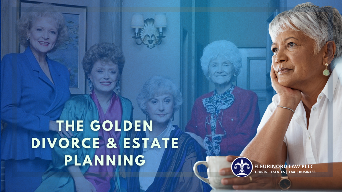 elderly woman thinking about golden divorce